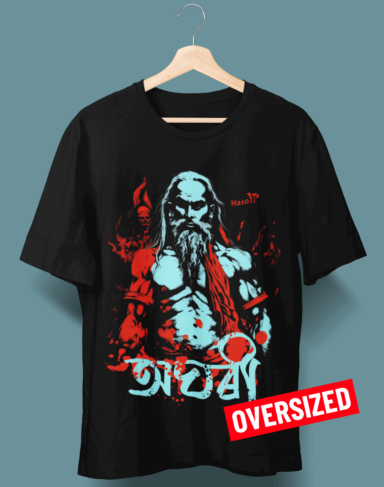 aghori-oversized-black-t-shirt-for-men