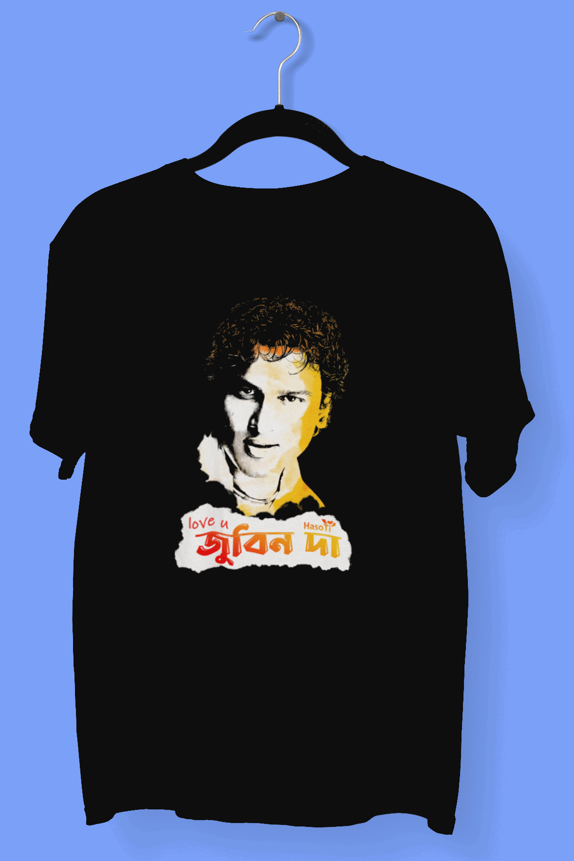 Love u Zubeen Da | Assamese graphic printed t shirt | Regular | Black | Men