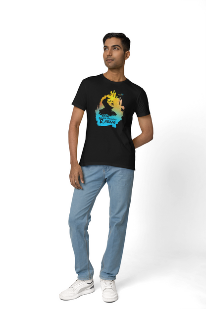 Kalaguru | Assamese graphic printed t shirt | Regular | Black | Men