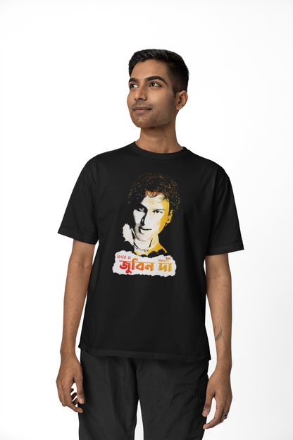 Love u Zubeen Da | Assamese graphic printed t shirt | Regular | Black | Men