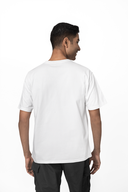 Tiptop Dekhile | Assamese graphic printed t shirt | Regular | White | Men